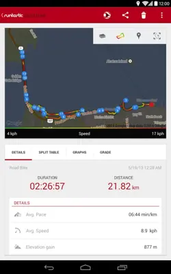 Runtastic Road Bike Tracker android App screenshot 10