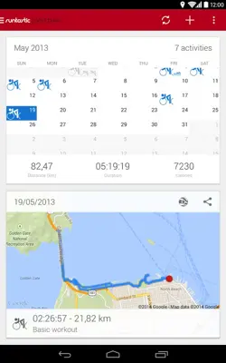 Runtastic Road Bike Tracker android App screenshot 12