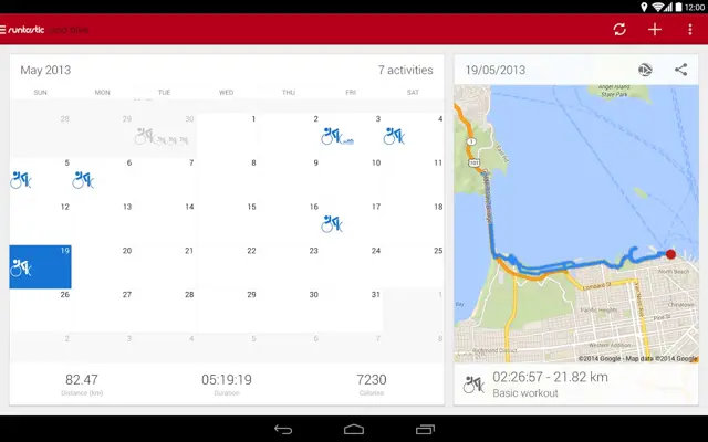 Runtastic Road Bike Tracker android App screenshot 17