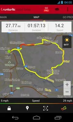 Runtastic Road Bike Tracker android App screenshot 3