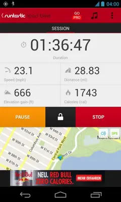 Runtastic Road Bike Tracker android App screenshot 7